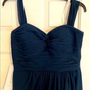 Azazie navy dress